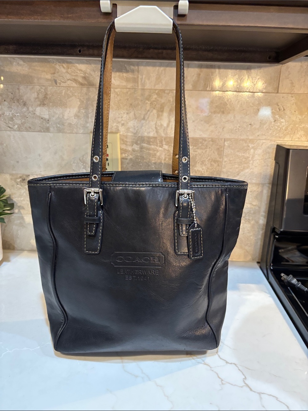 Coach Vintage Y2K Hamptons Leather Gallery Tote — Style 7599